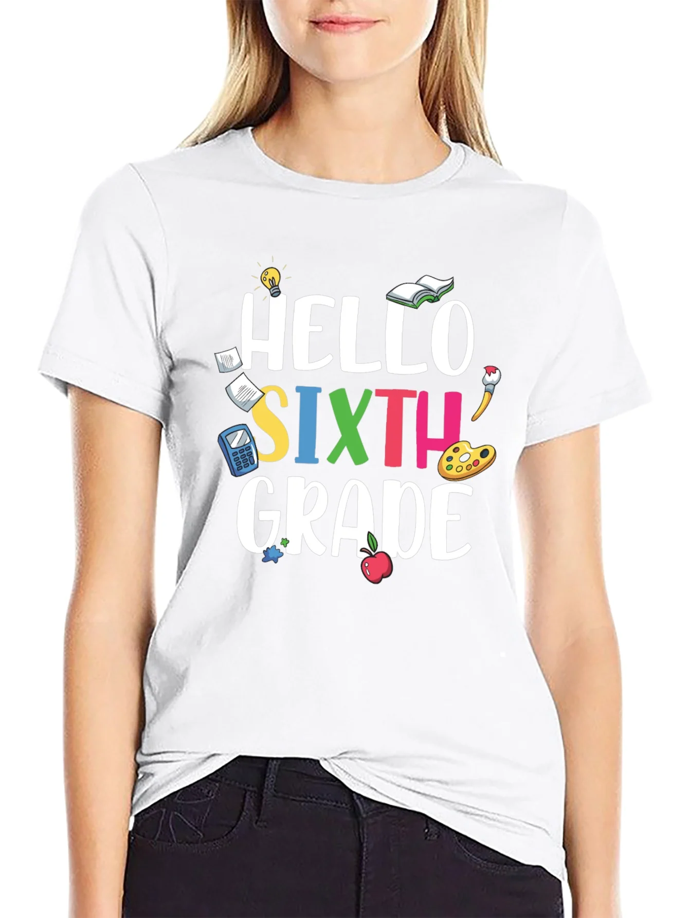 Hello Sixth Grade T-Shirt - Back to School