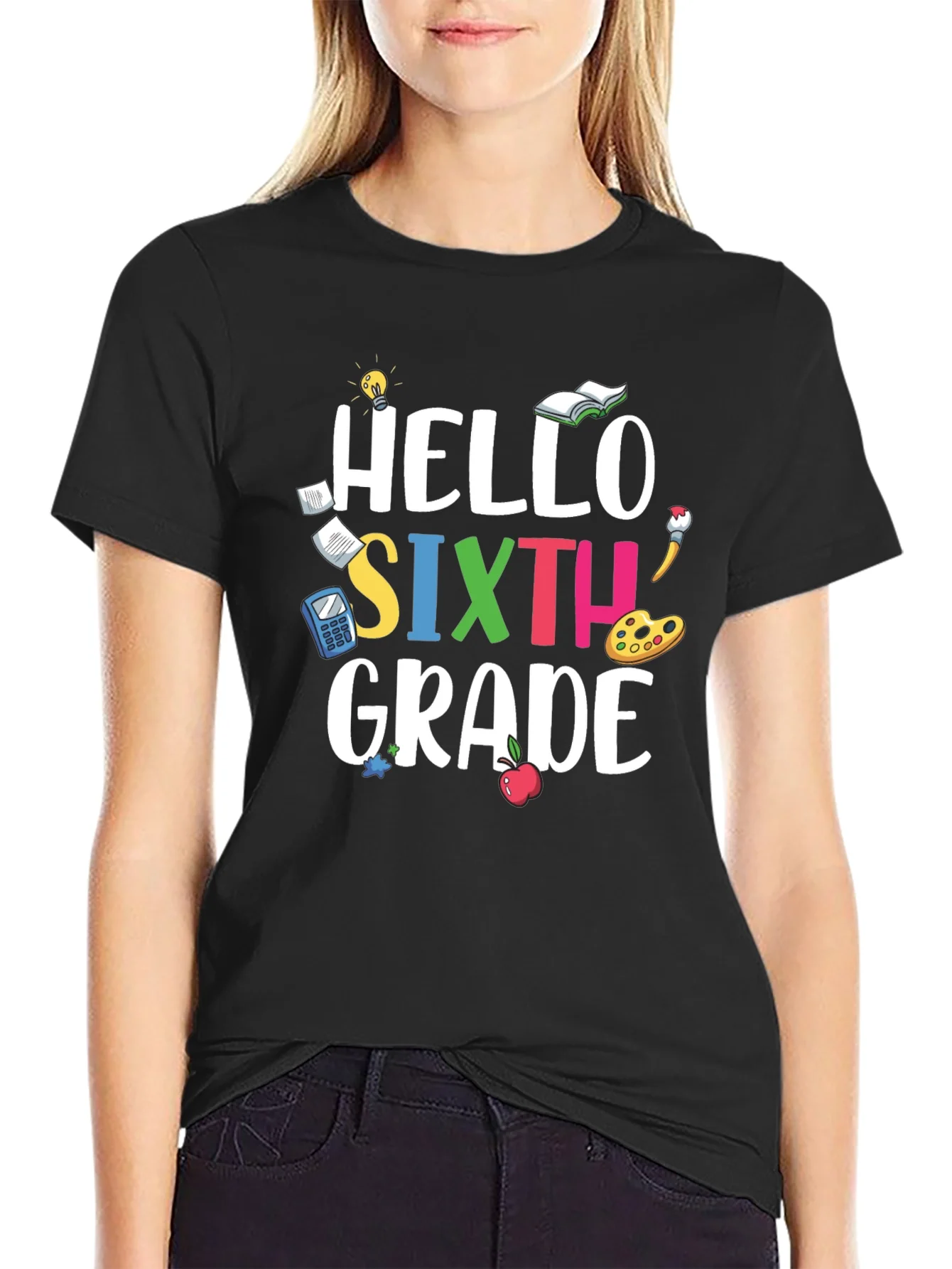 Hello Sixth Grade T-Shirt - Back to School