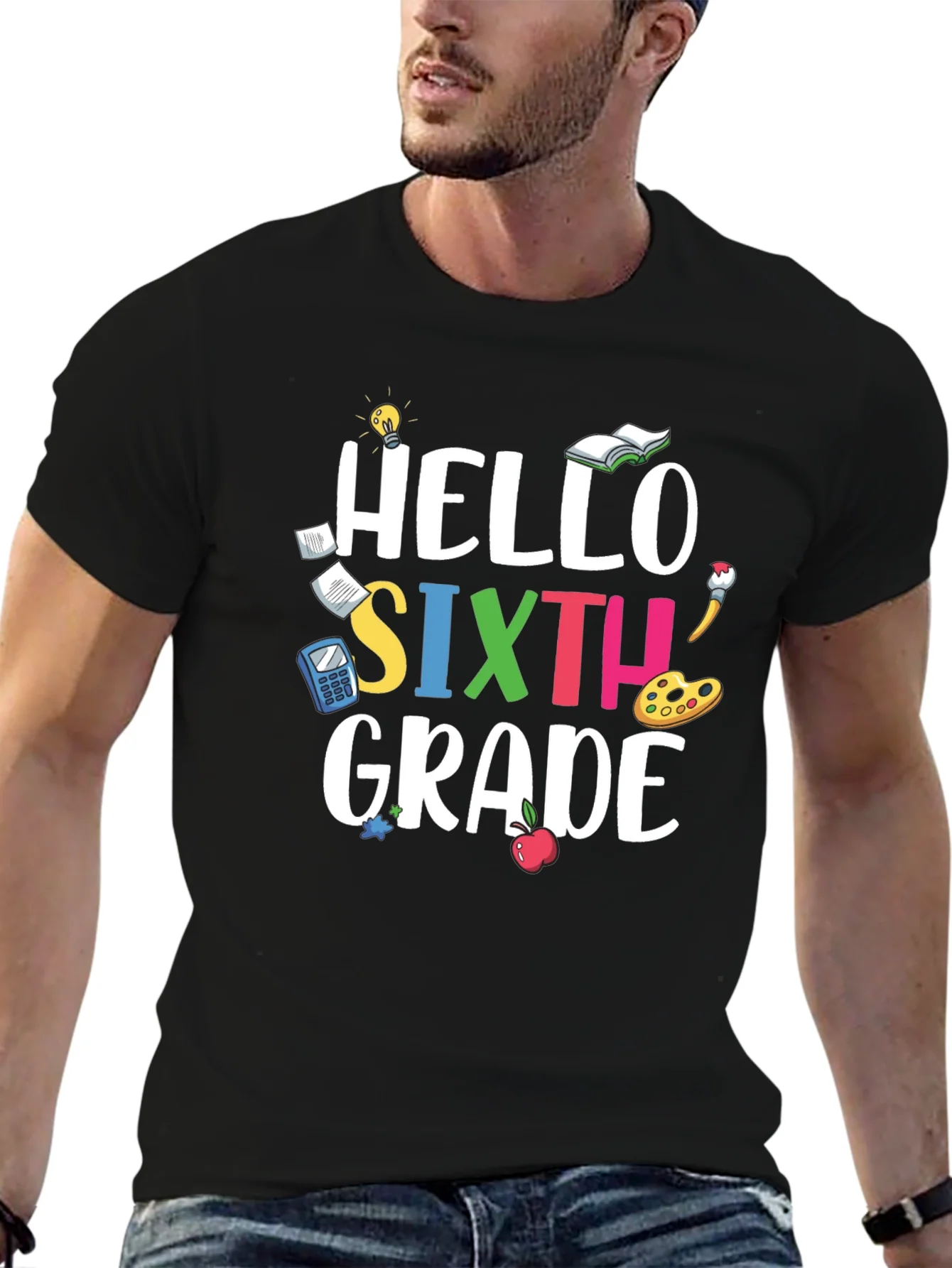 Hello Sixth Grade T-Shirt - Back to School