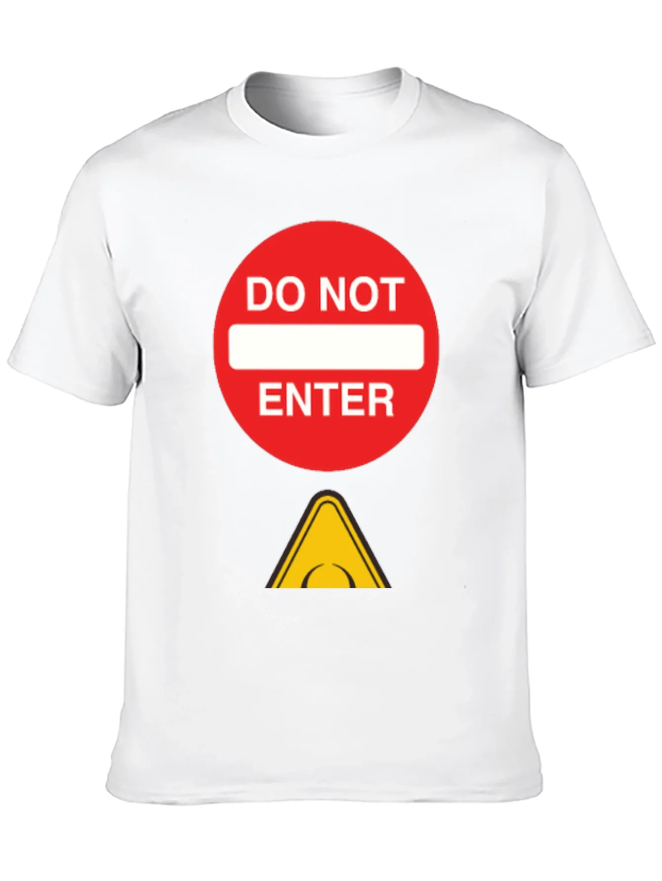 Do Not Enter Graphic Tee - Black Cotton T-Shirt