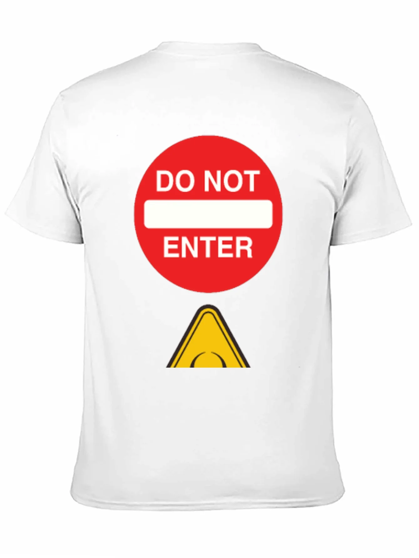 Do Not Enter Graphic Tee - Black Cotton T-Shirt