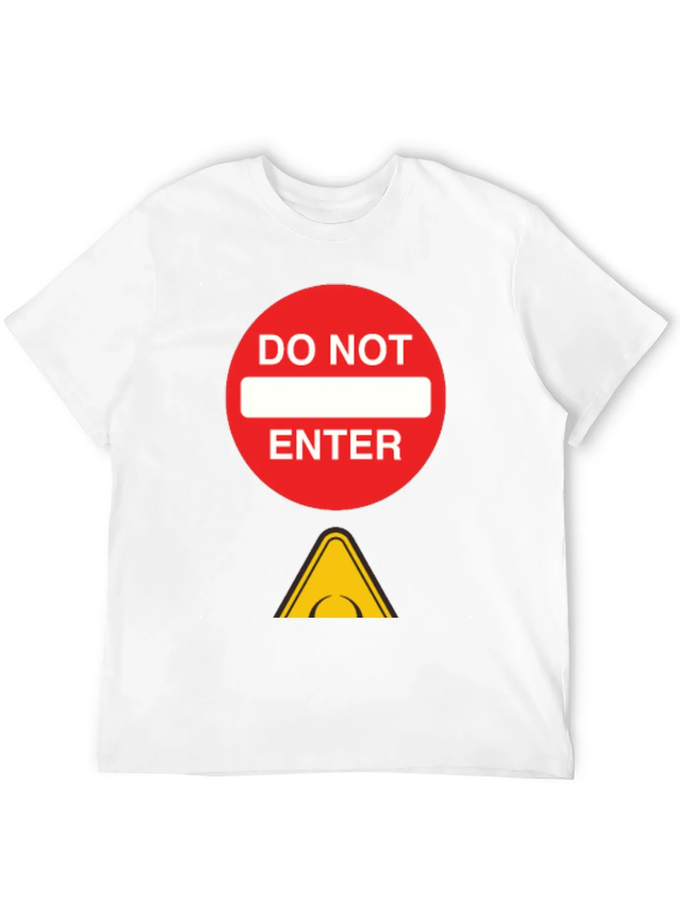 Do Not Enter Graphic Tee - Black Cotton T-Shirt