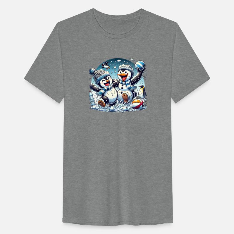 Snowball Fight Frenzy: Snowman vs Penguin