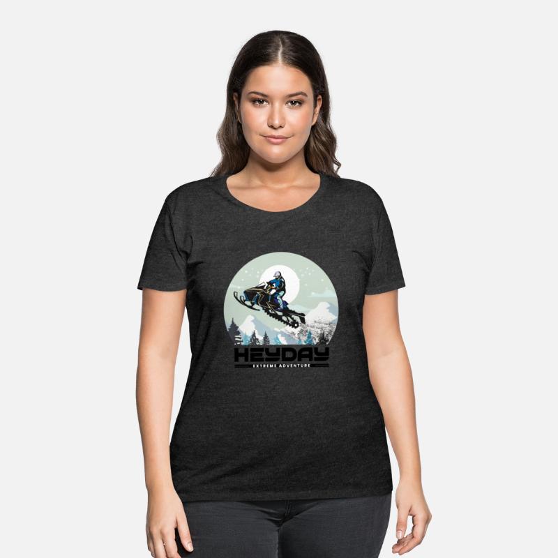 Snowmobile "Big Air" style logo. By "Hey Day"