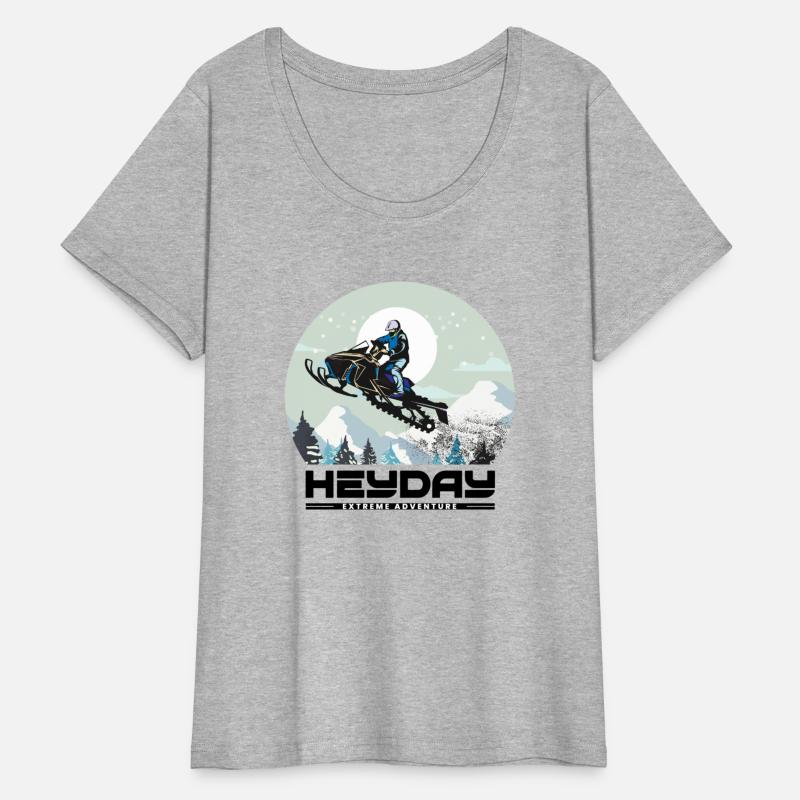 Snowmobile "Big Air" style logo. By "Hey Day"
