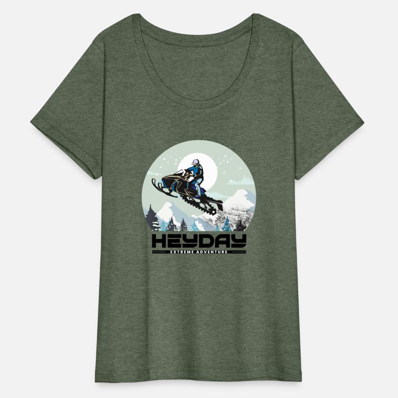 Snowmobile "Big Air" style logo. By "Hey Day"