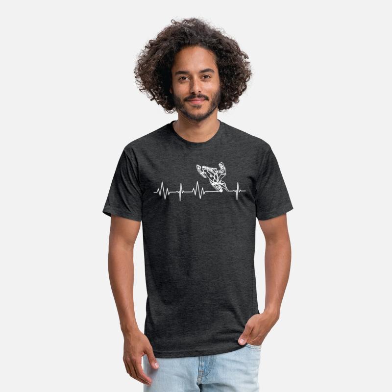 Snowmobiling Heartbeat Tshirt Motor Sled Men Women