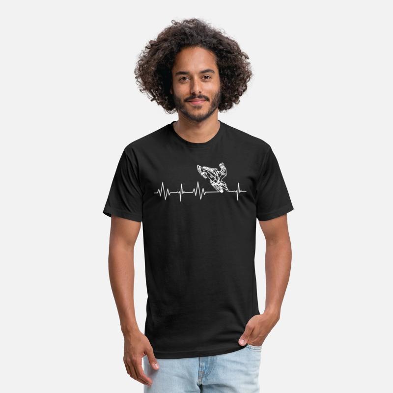 Snowmobiling Heartbeat Tshirt Motor Sled Men Women