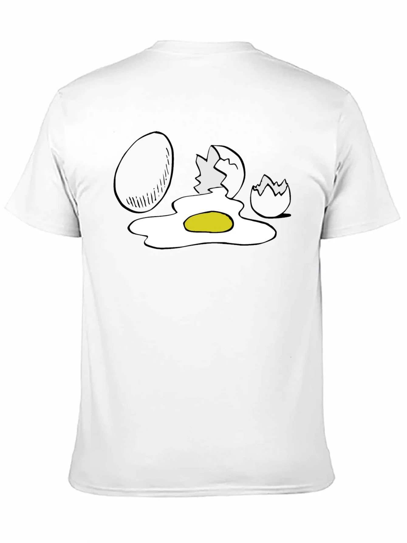 Egg-cellent Black T-Shirt - Funny Egg Cartoon Design