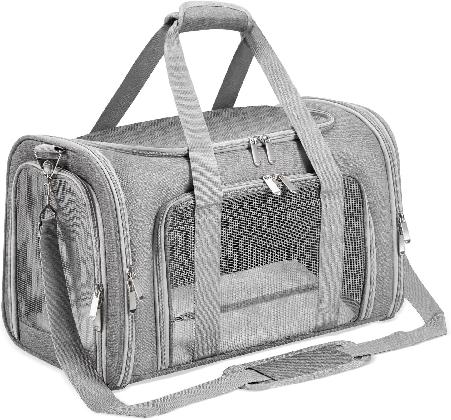 Soft-Sided Cat/Dog/Pet Carrier, Collapsible Pets T - Premium Quality