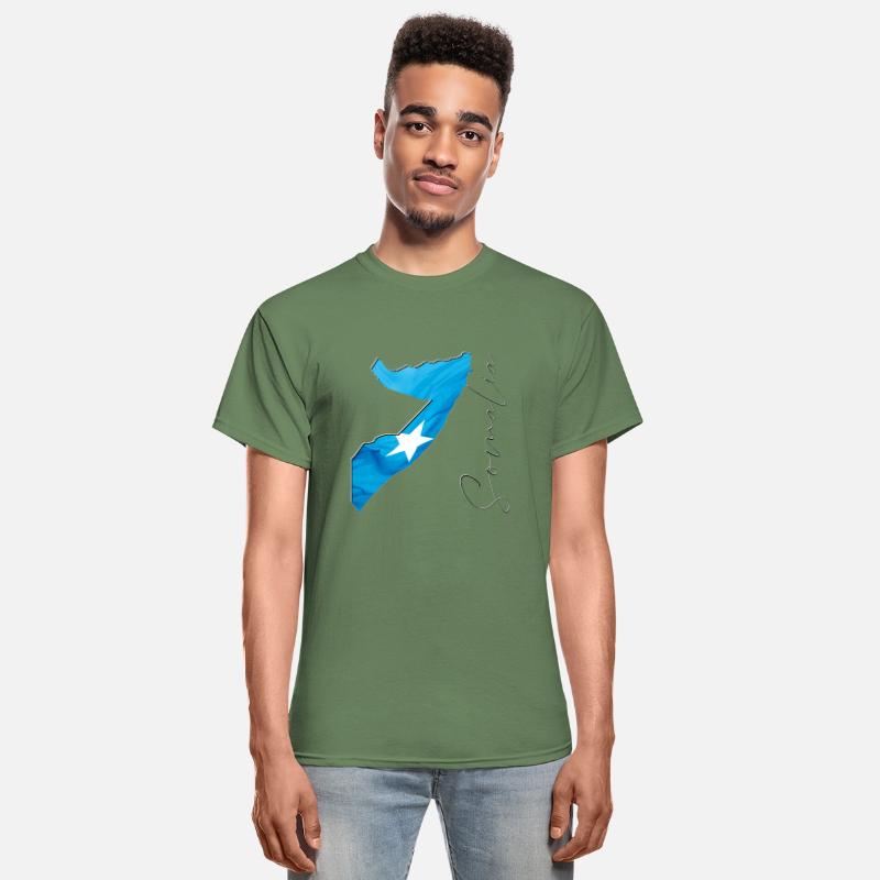 Somalia Flag in Somalia Map EN