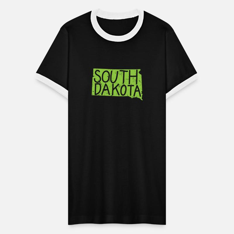 South Dakota Map Outline USA America