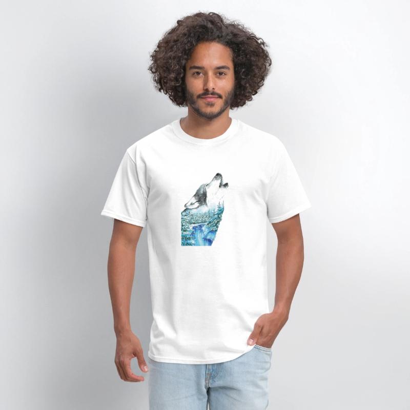 Spirit of Winter Wolf Wild Howling Art Winter Wolf