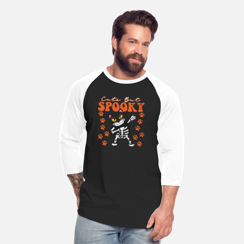 Spooky Cute Black Cat Skeleton Funny Halloween