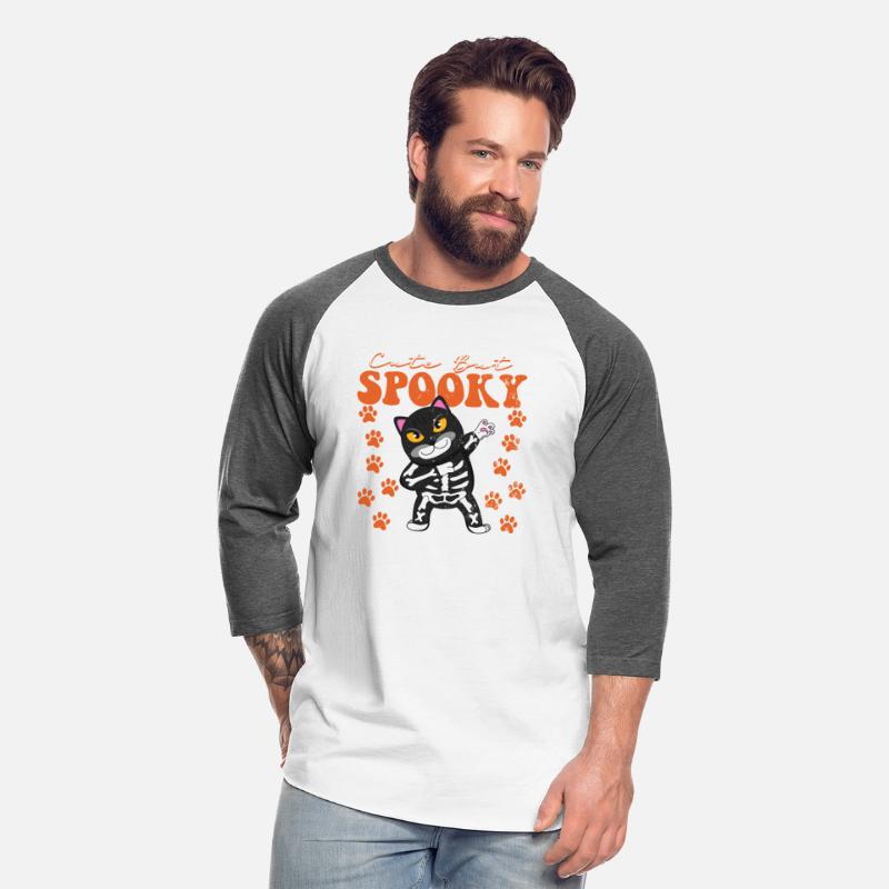 Spooky Cute Black Cat Skeleton Funny Halloween