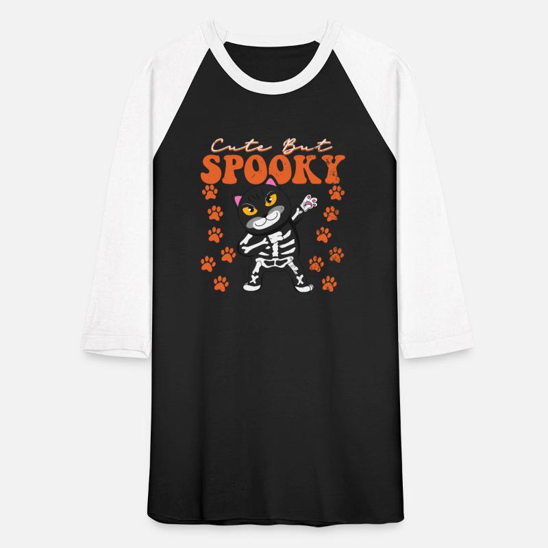 Spooky Cute Black Cat Skeleton Funny Halloween