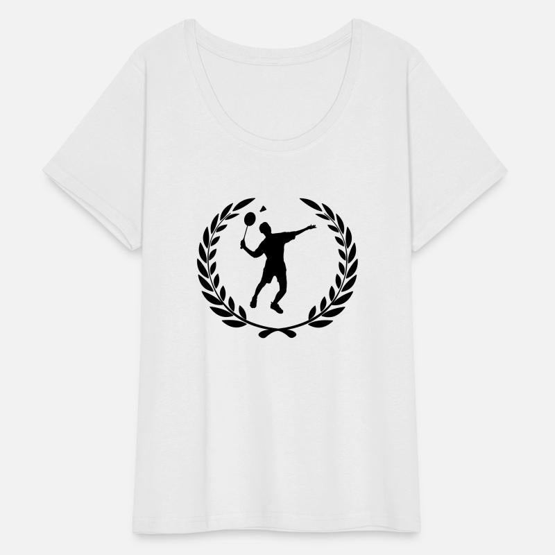 Sport prize laurel wreath badminton