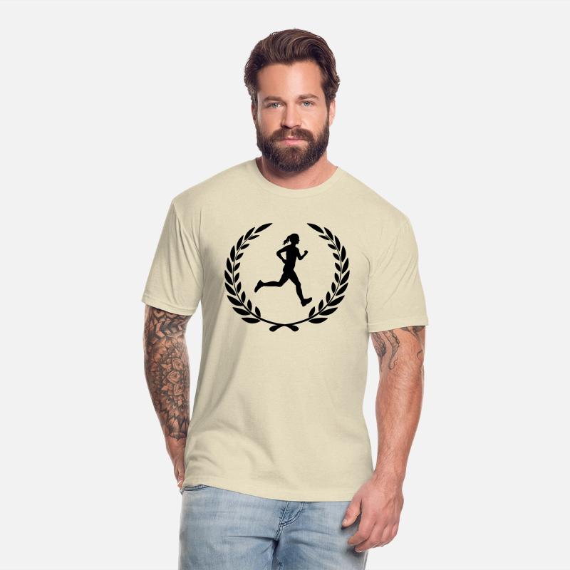 Sports prize laurel wreath heart runner