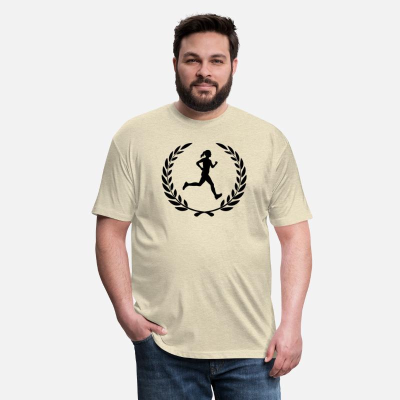 Sports prize laurel wreath heart runner