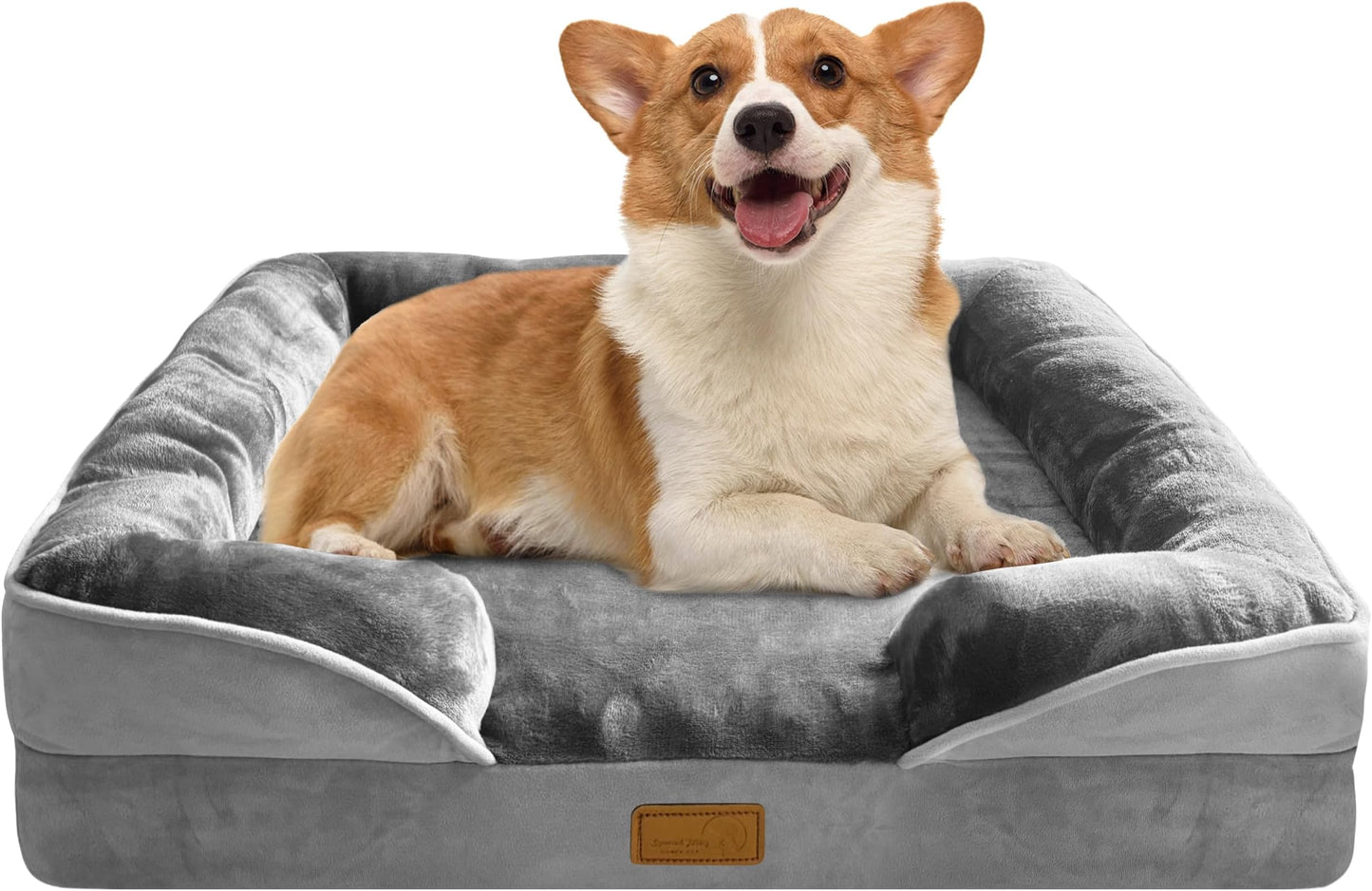 Spotted Play Orthopedic Dog Bed with Sides - Dog S - Top Rated