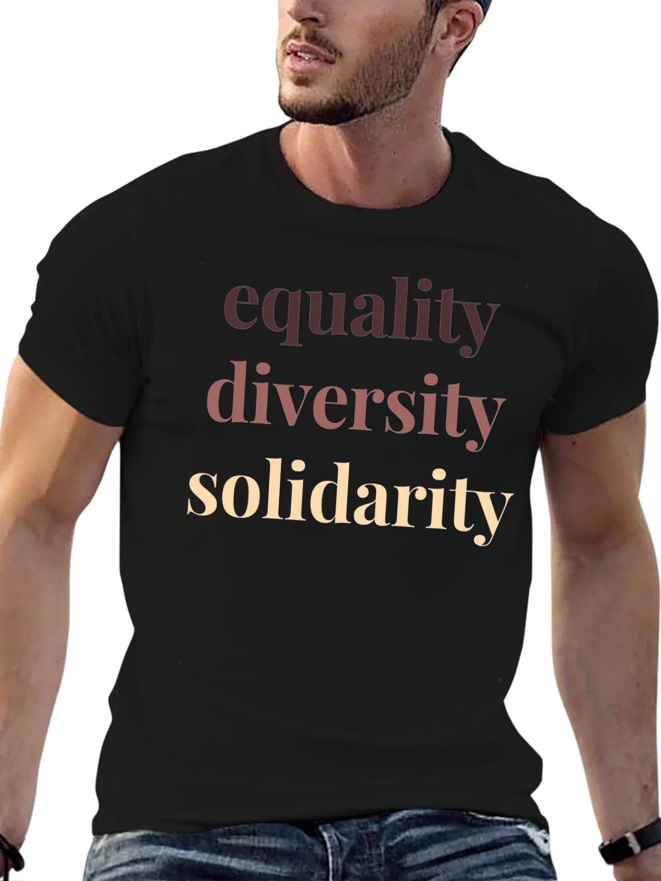 Equality Diversity Solidarity Graphic T-Shirt