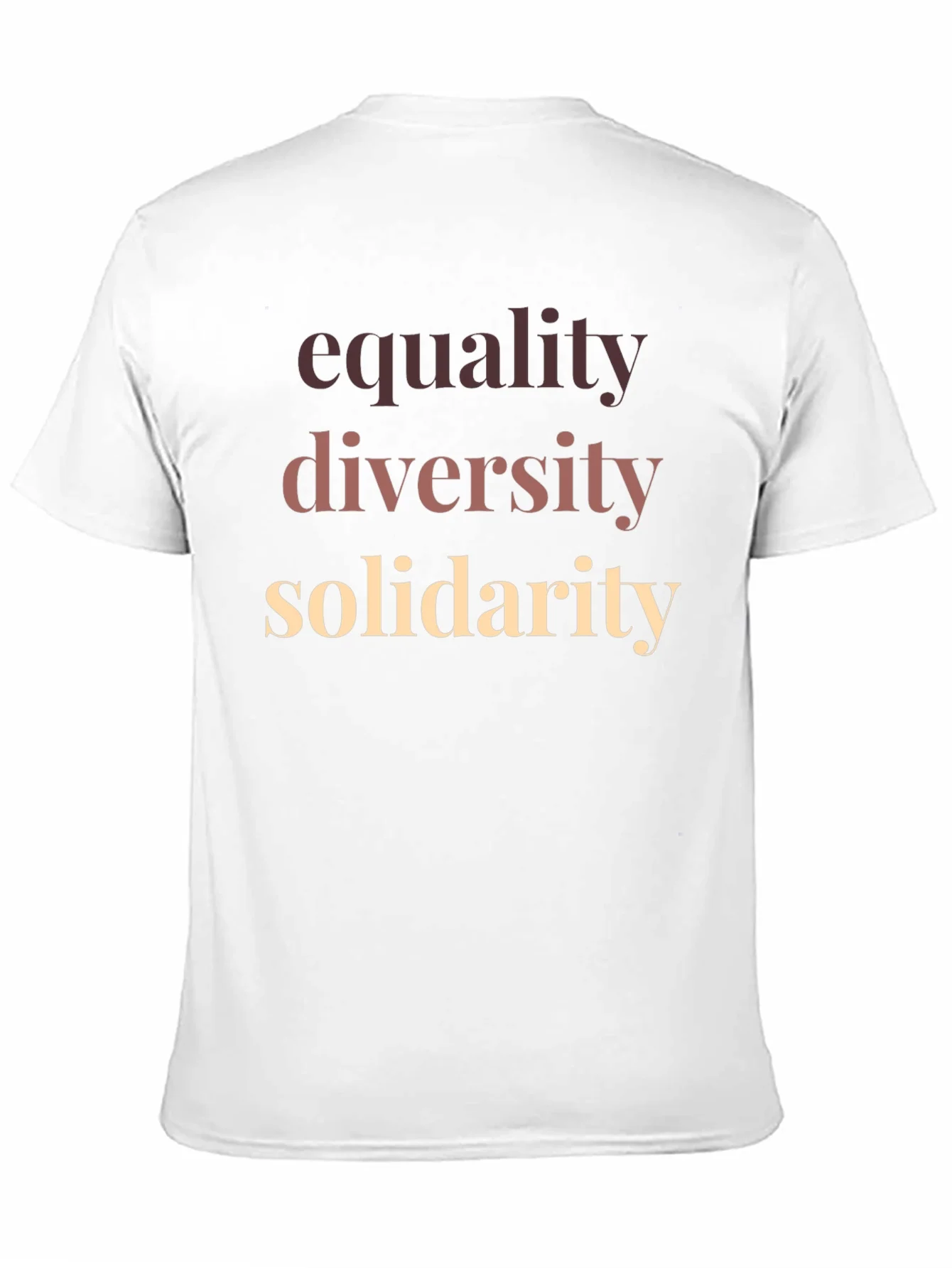 Equality Diversity Solidarity Graphic T-Shirt