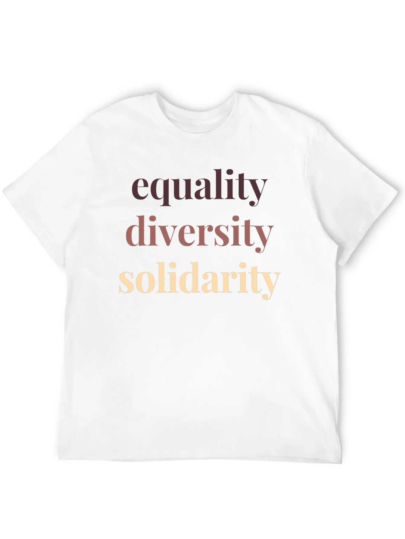 Equality Diversity Solidarity Graphic T-Shirt