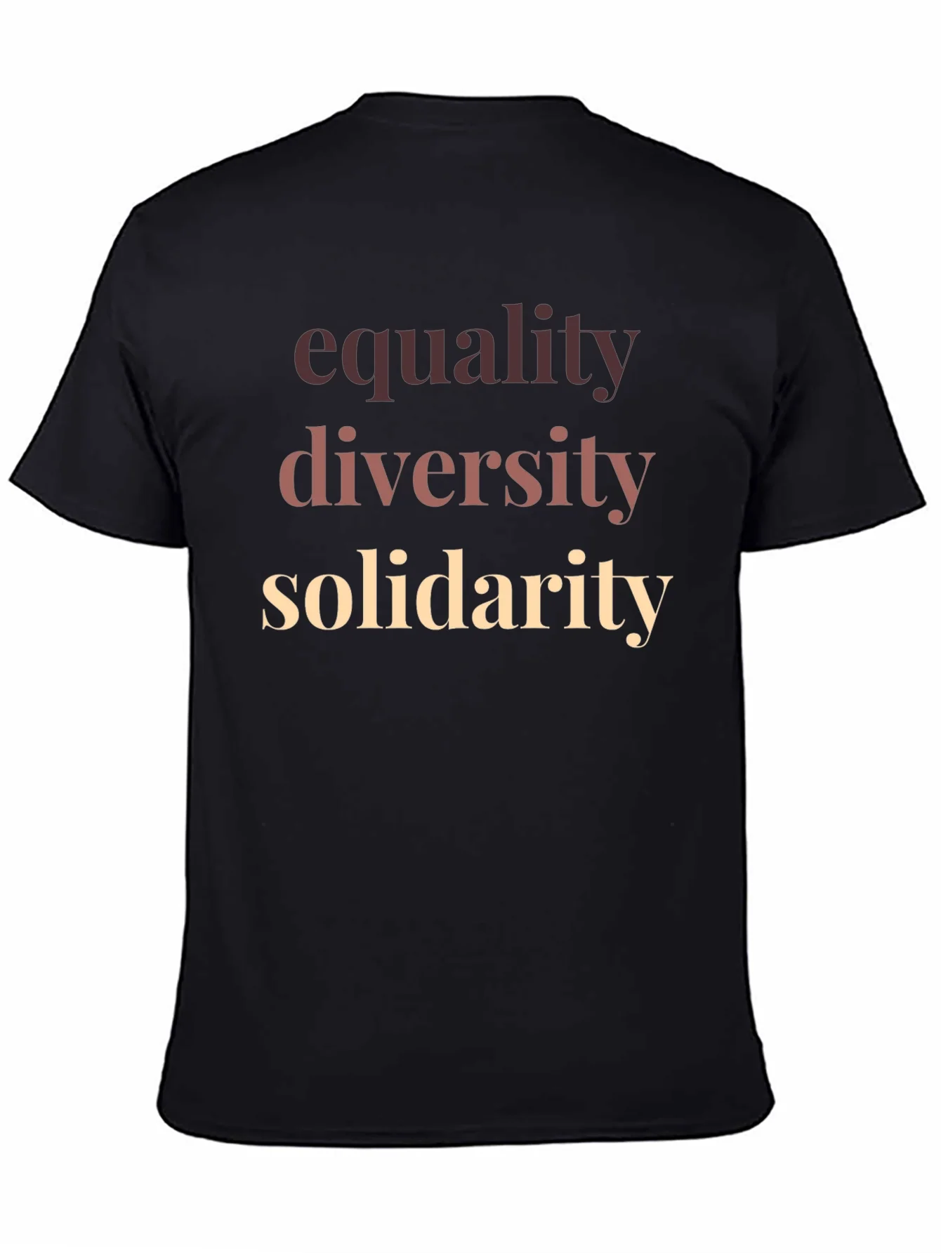 Equality Diversity Solidarity Graphic T-Shirt