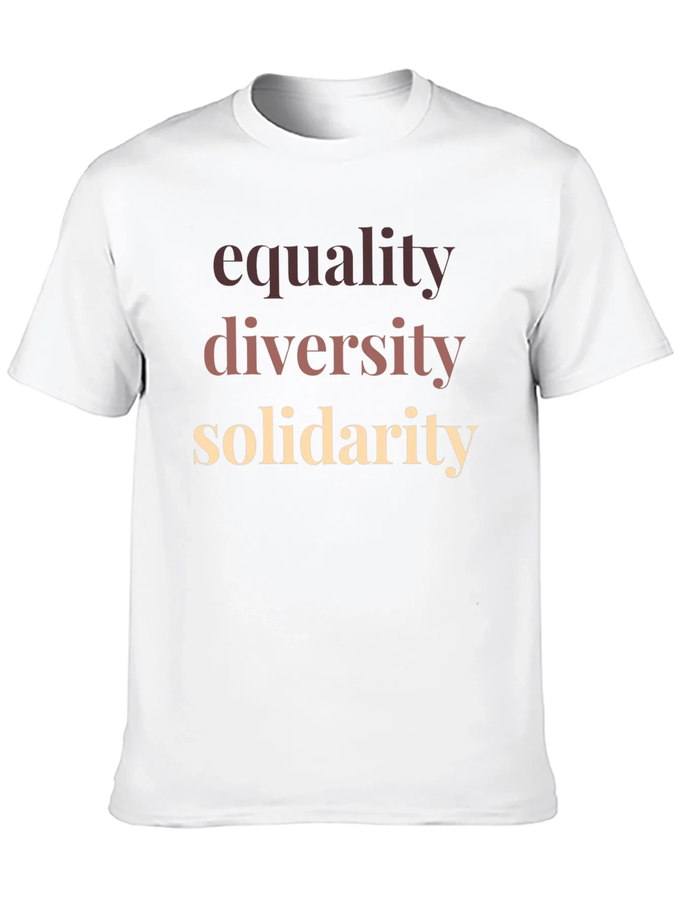 Equality Diversity Solidarity Graphic T-Shirt