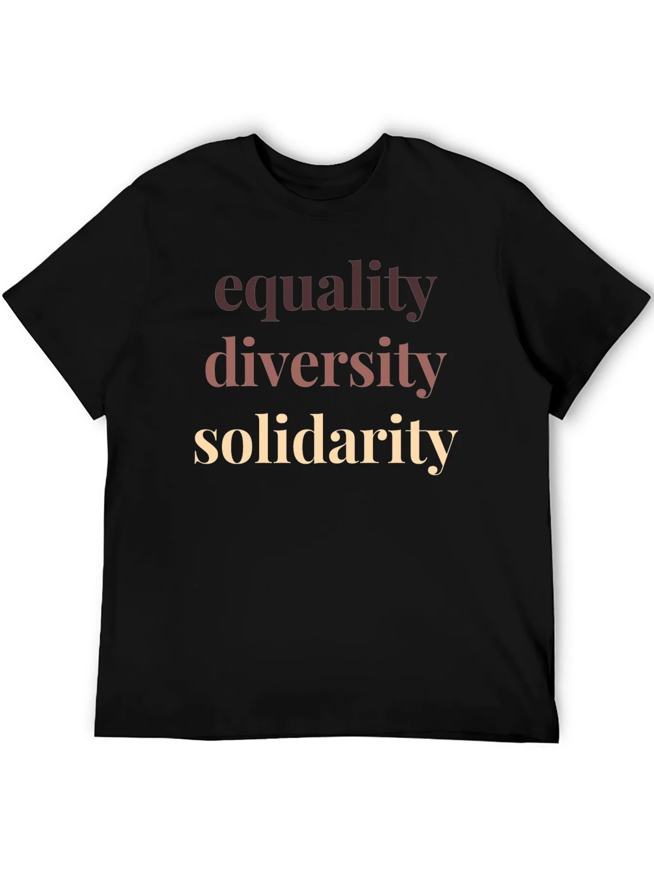 Equality Diversity Solidarity Graphic T-Shirt