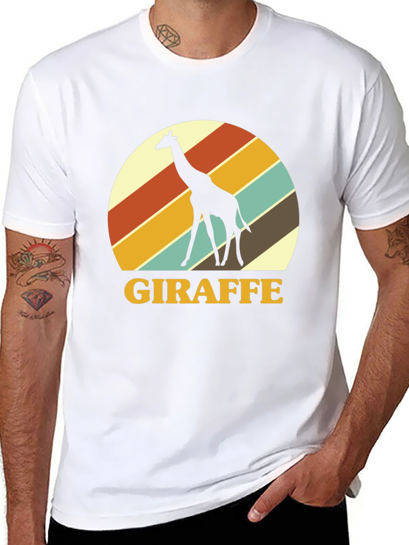 Retro Giraffe Graphic Tee