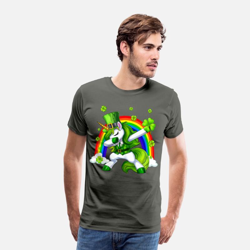 St Patricks Day Dabbing Unicorn Lepricorn Irish