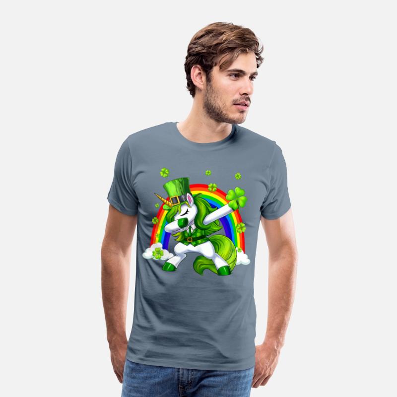 St Patricks Day Dabbing Unicorn Lepricorn Irish