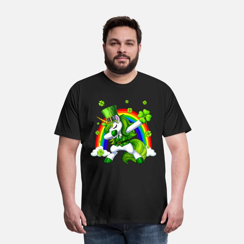 St Patricks Day Dabbing Unicorn Lepricorn Irish