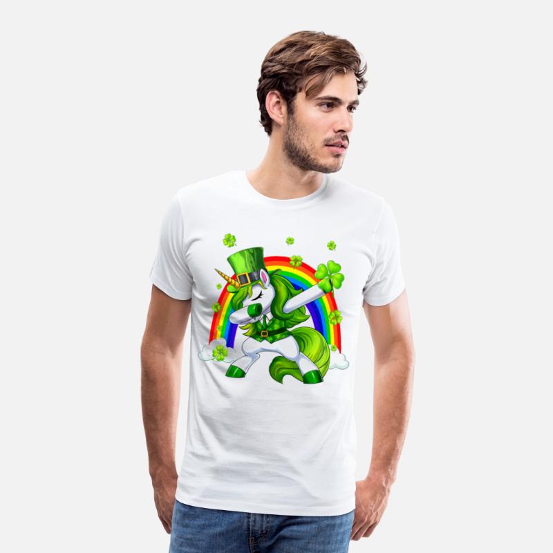 St Patricks Day Dabbing Unicorn Lepricorn Irish
