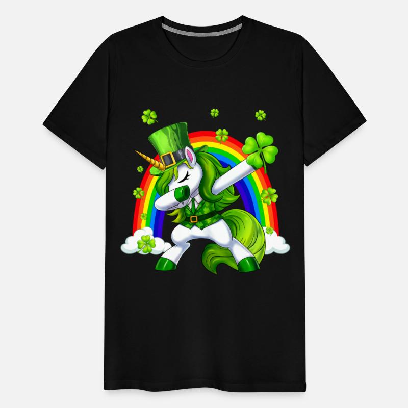St Patricks Day Dabbing Unicorn Lepricorn Irish