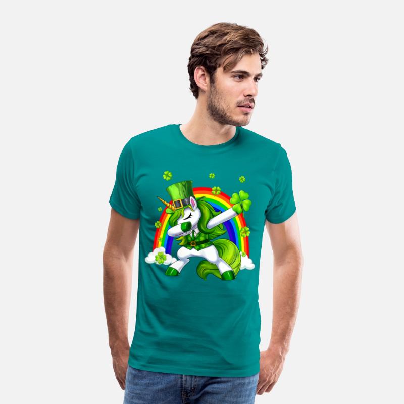 St Patricks Day Dabbing Unicorn Lepricorn Irish