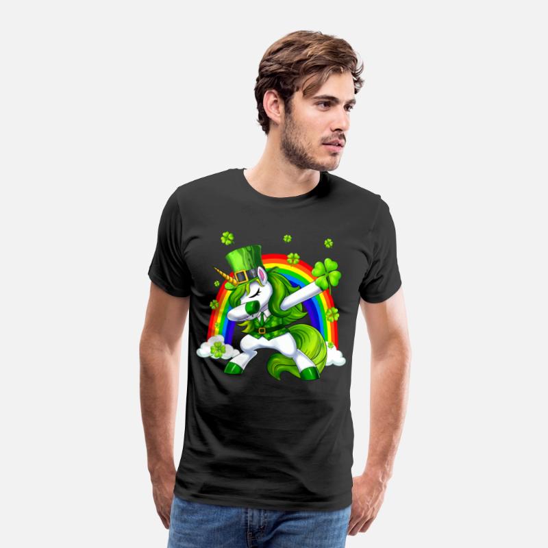 St Patricks Day Dabbing Unicorn Lepricorn Irish