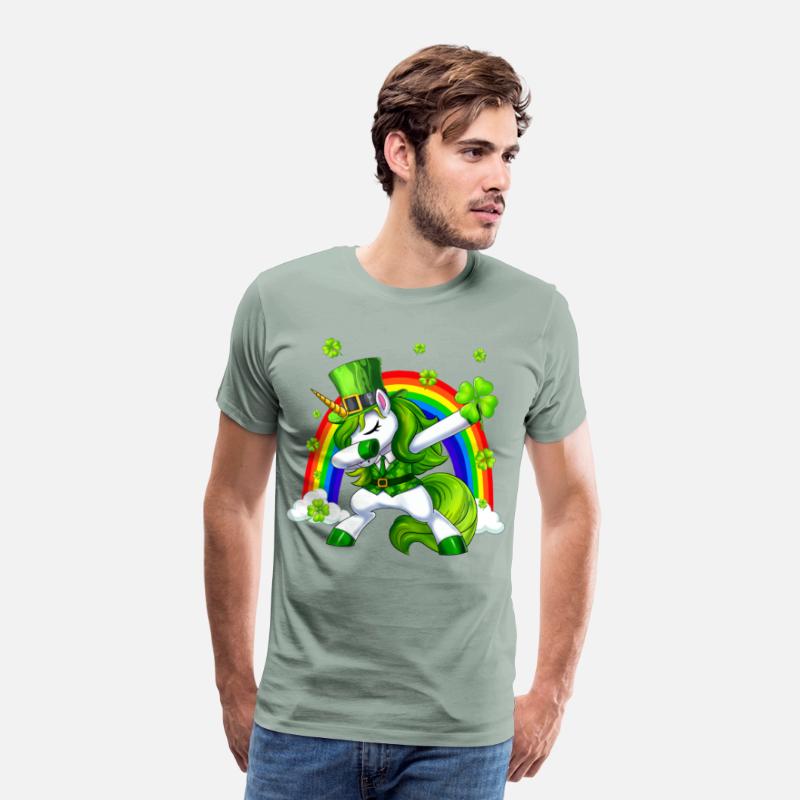 St Patricks Day Dabbing Unicorn Lepricorn Irish