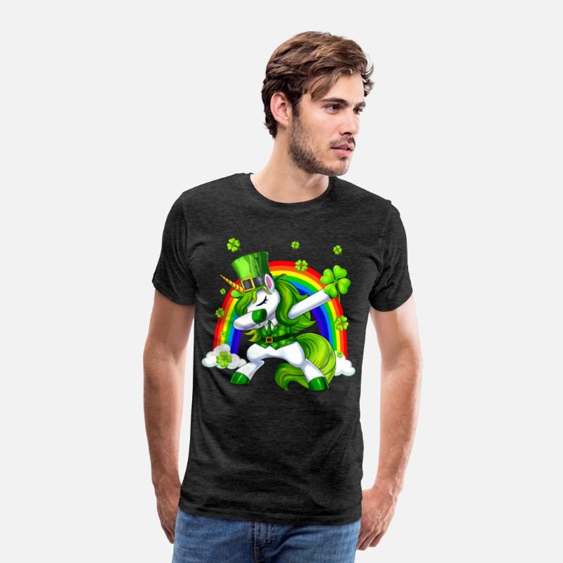 St Patricks Day Dabbing Unicorn Lepricorn Irish