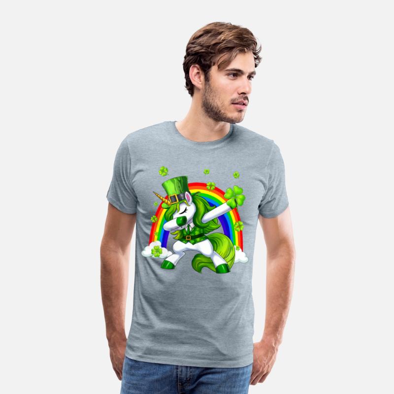 St Patricks Day Dabbing Unicorn Lepricorn Irish