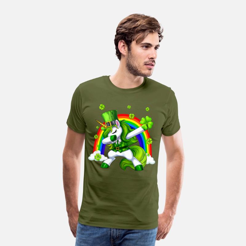 St Patricks Day Dabbing Unicorn Lepricorn Irish