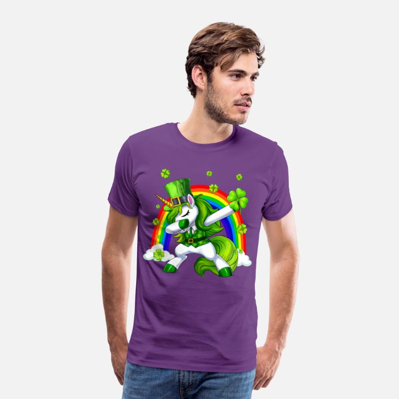 St Patricks Day Dabbing Unicorn Lepricorn Irish