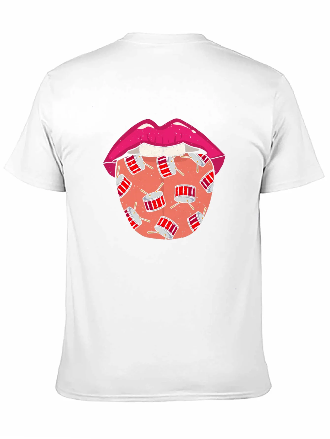 Drum Tongue Graphic T-Shirt - Black