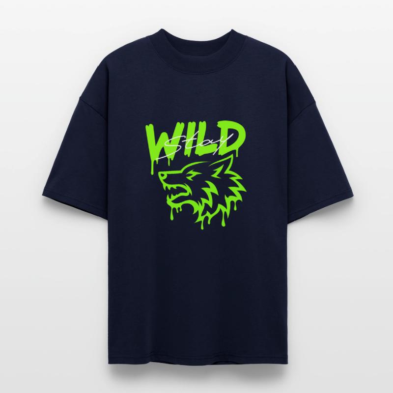 Stay Wild Wolf - Bold Urban Street Art Graphic