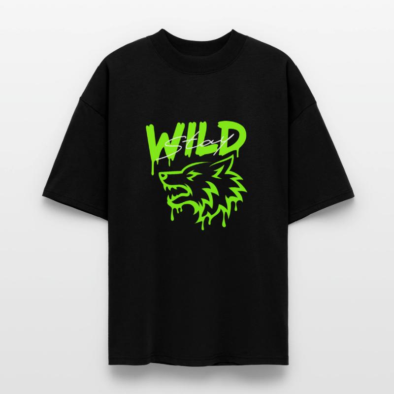 Stay Wild Wolf - Bold Urban Street Art Graphic