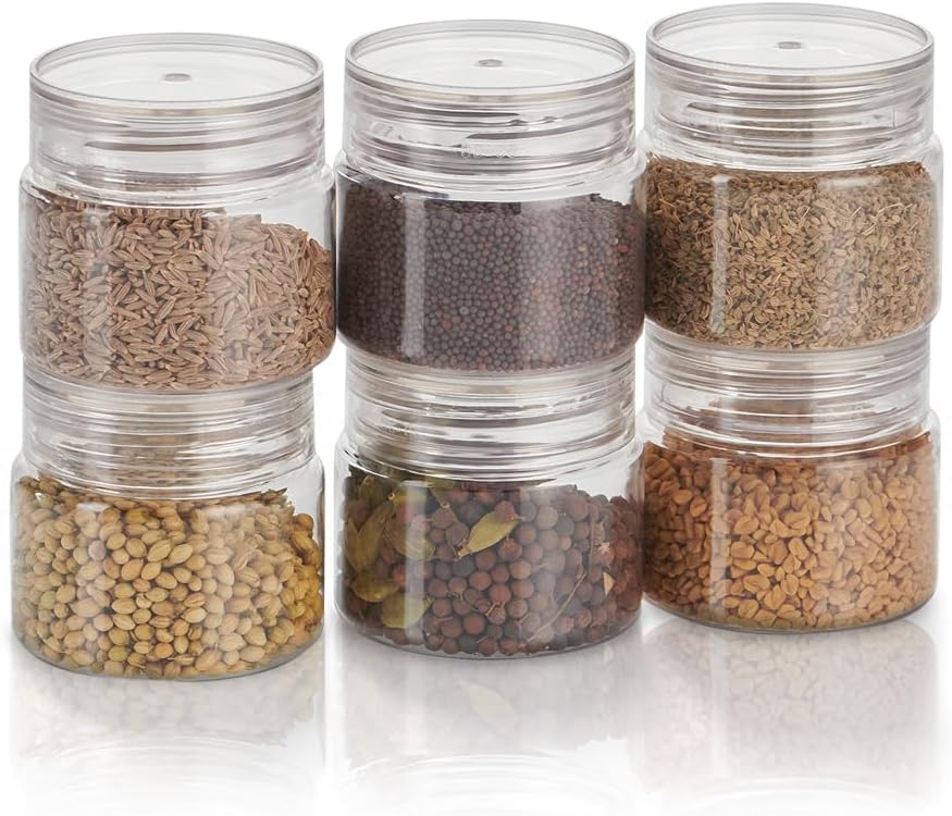 Steelo Homely Plastic Kitchen Jar Container Set Ki - Latest Style