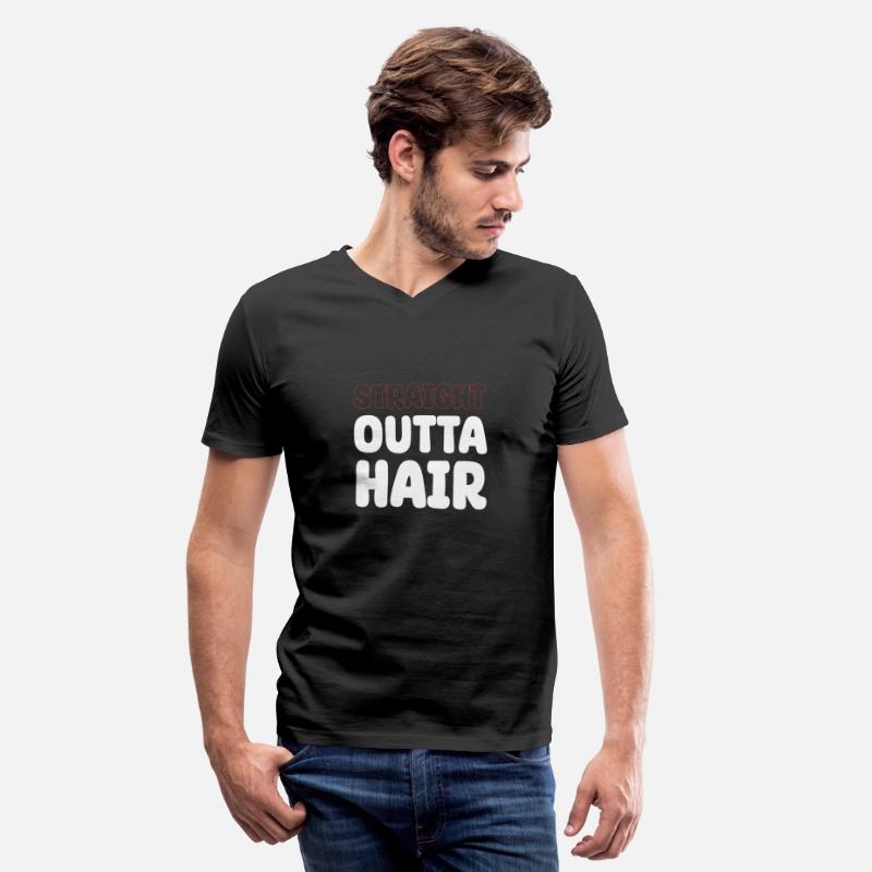 Straight Outta Hair Bald Bearded Hairstylist
