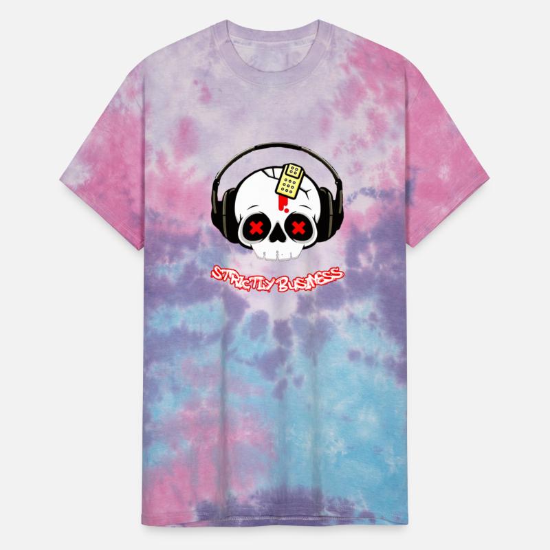 STRICTLY BUSINESS SKULL WEARING HEADPHONES HIPHOP