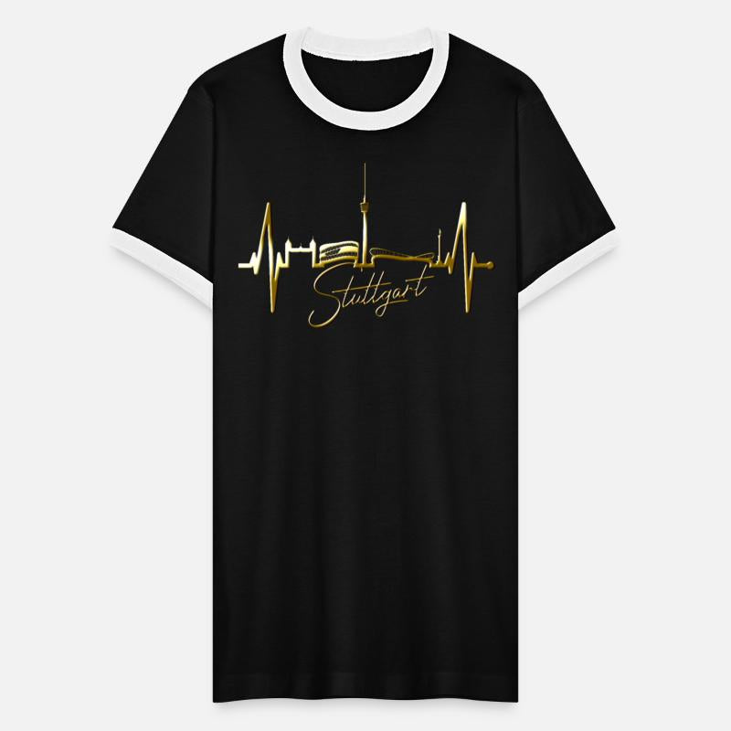 Stuttgart Skyline Heartbeat Germany Fan Heart Love